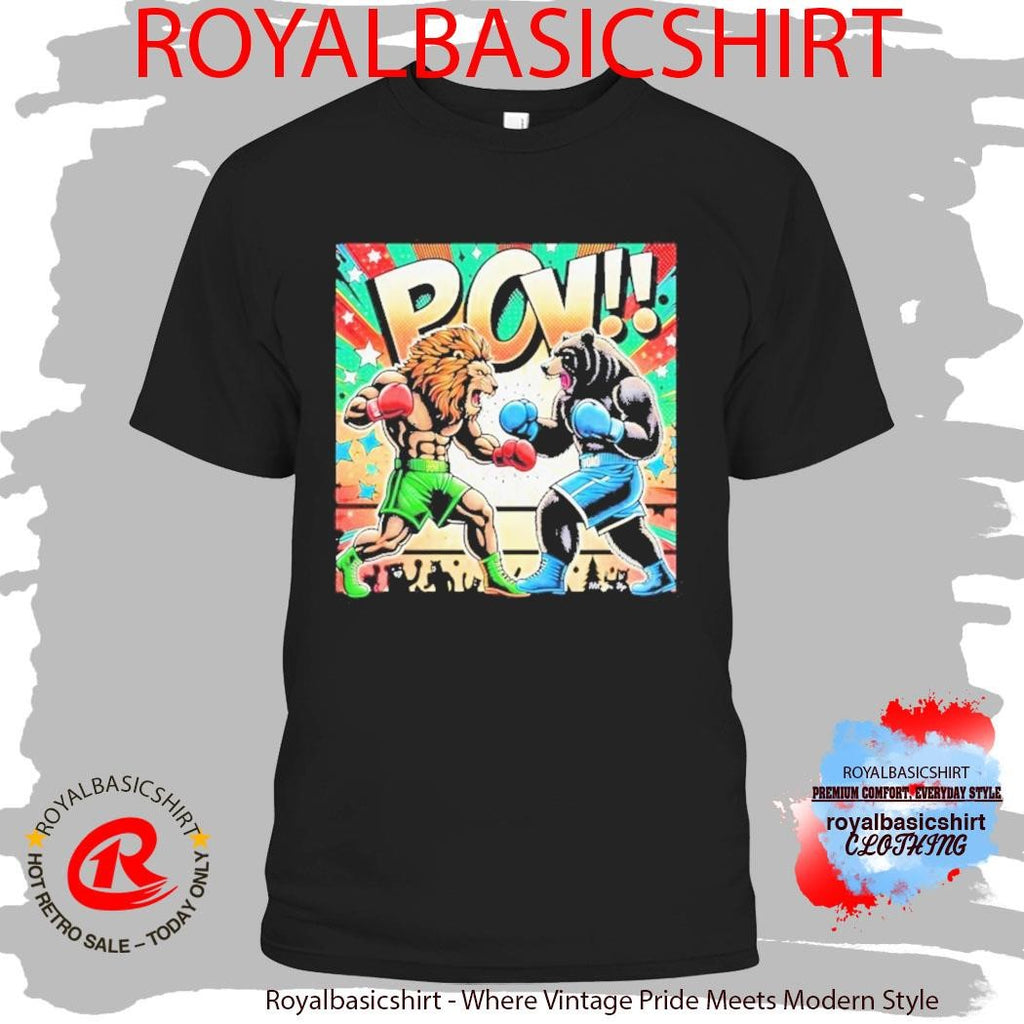 Hit Em Up Battle Of The Beast Lion Vs Bear Shirt