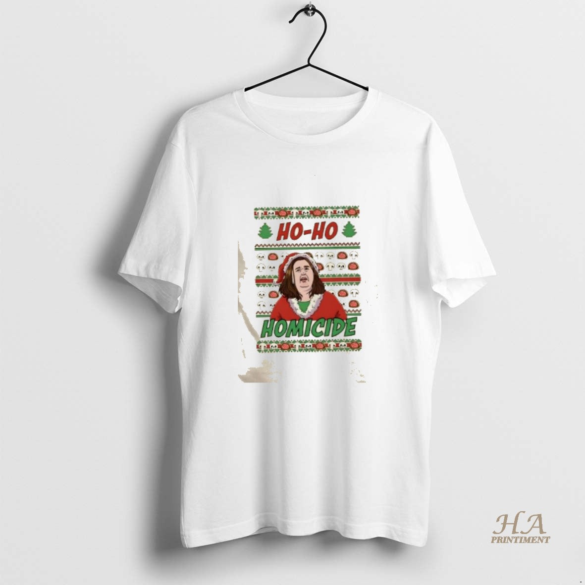Official Ho Ho Homicide Merry Mushroom Lady Christmas Shirt Hoodie Sweatshirt | PurePodTees.com
