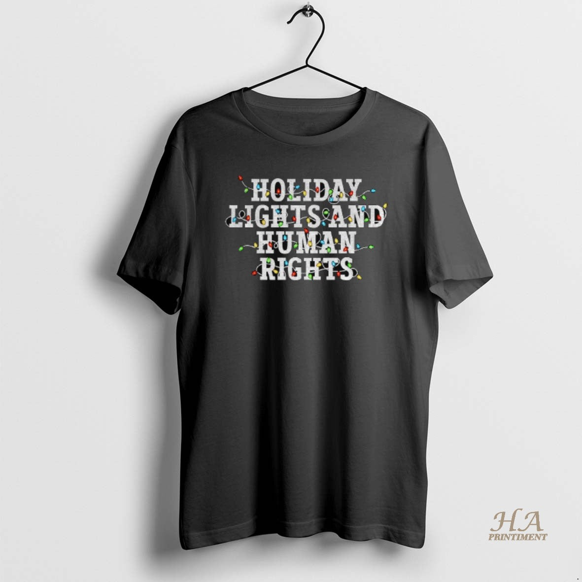 Official Holiday Lights And Human Rights Christmas Feminist Shirt Hoodie Sweatshirt | PurePodTees.com