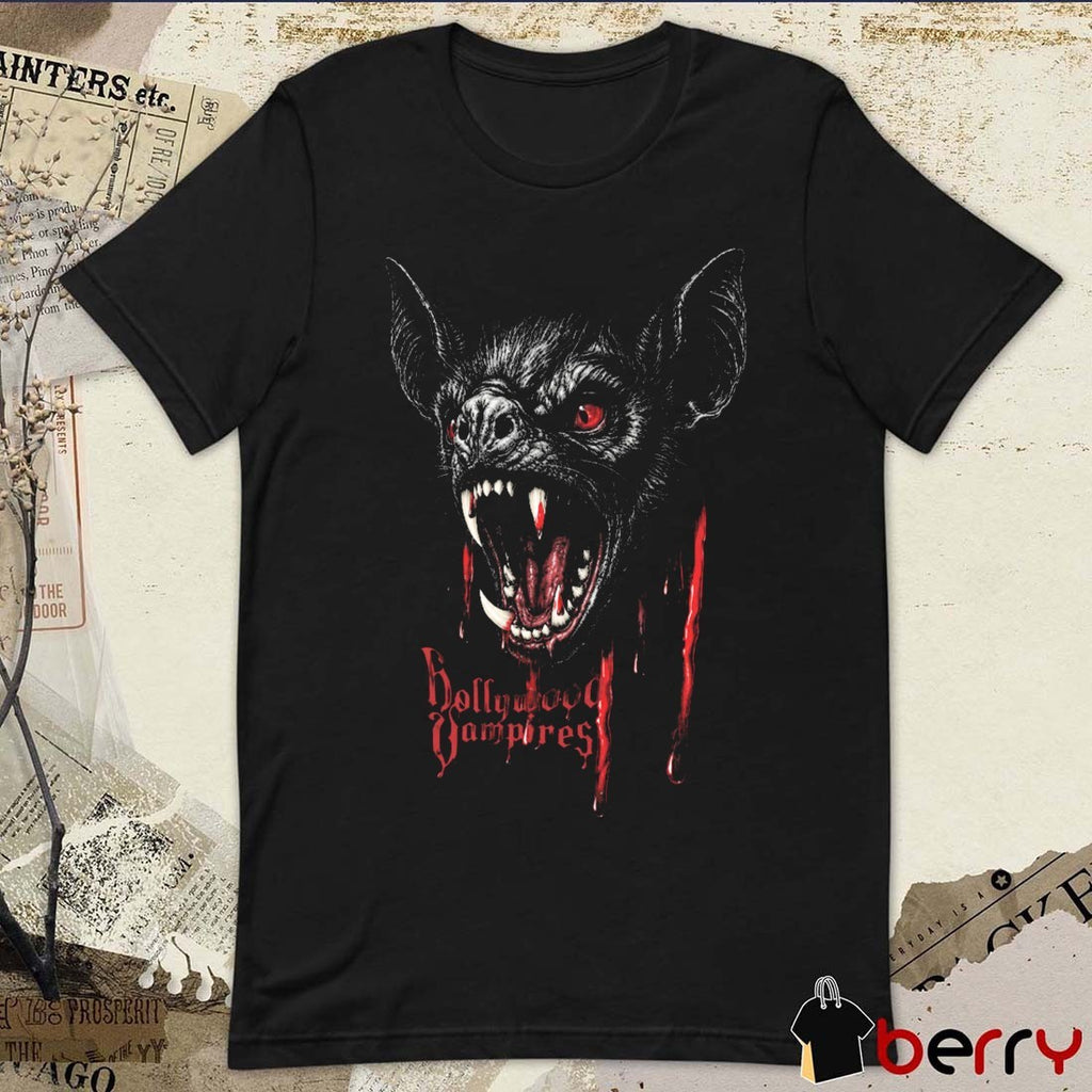Hollywood Vampires Europe And UK 2026 Tour The Bat Spiral Direct t-shirt