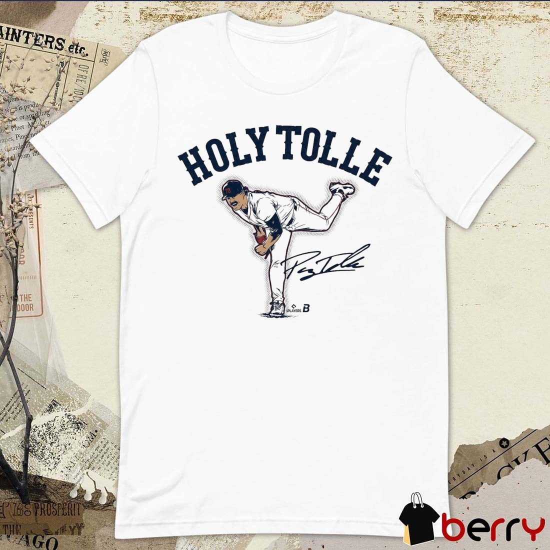 Holy Payton Tolle Boston Red Sox MLB Signature t-shirt