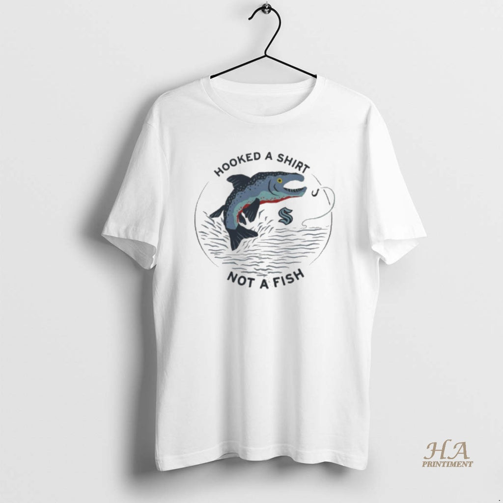Official Hooked A Not A Fish Seattle Kraken Hockey Shirt Hoodie Sweatshirt | PurePodTees.com