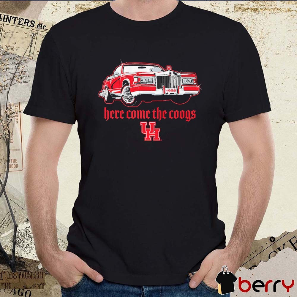 Houston Cougars Football Here Come The Coogs 2026 t-shirt
