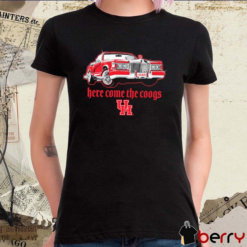 Houston Cougars Football Here Come The Coogs 2026 t-shirt