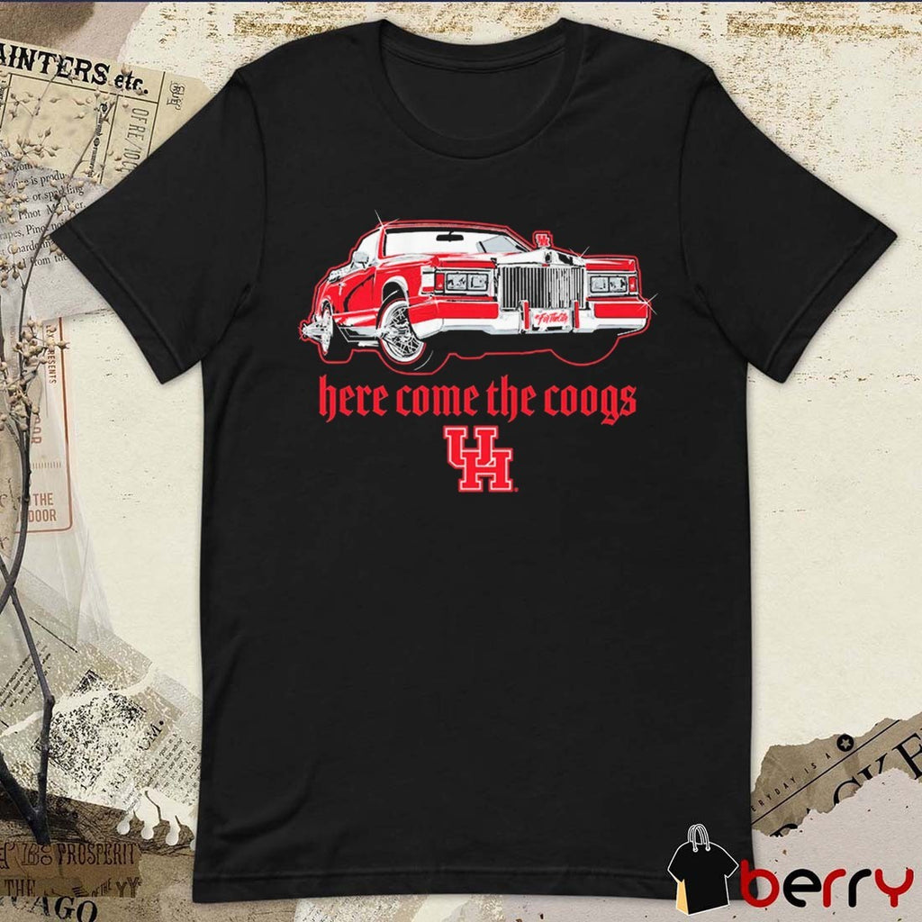 Houston Cougars Football Here Come The Coogs 2026 t-shirt
