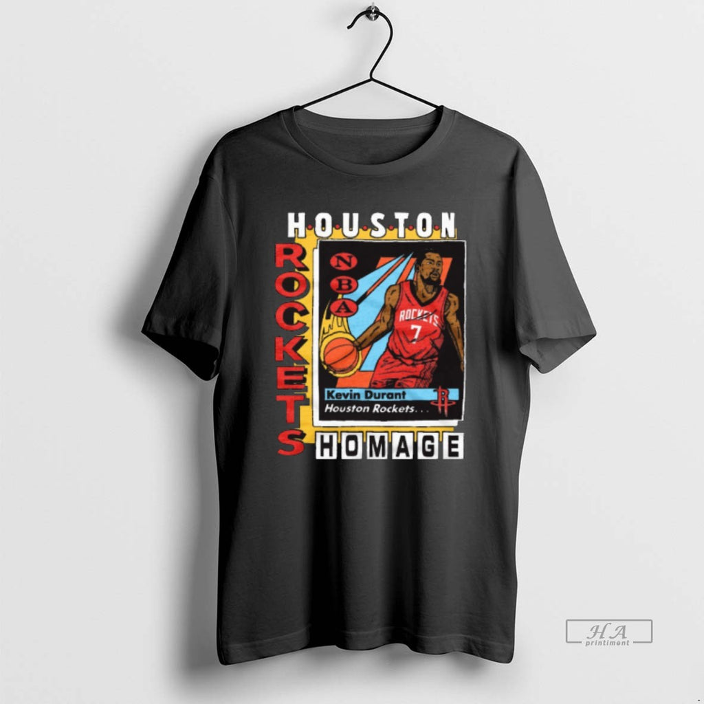 Official Houston Rockets Kevin Durant Homage Trading Card 2025 Shirt Hoodie Sweatshirt | PurePodTees.com