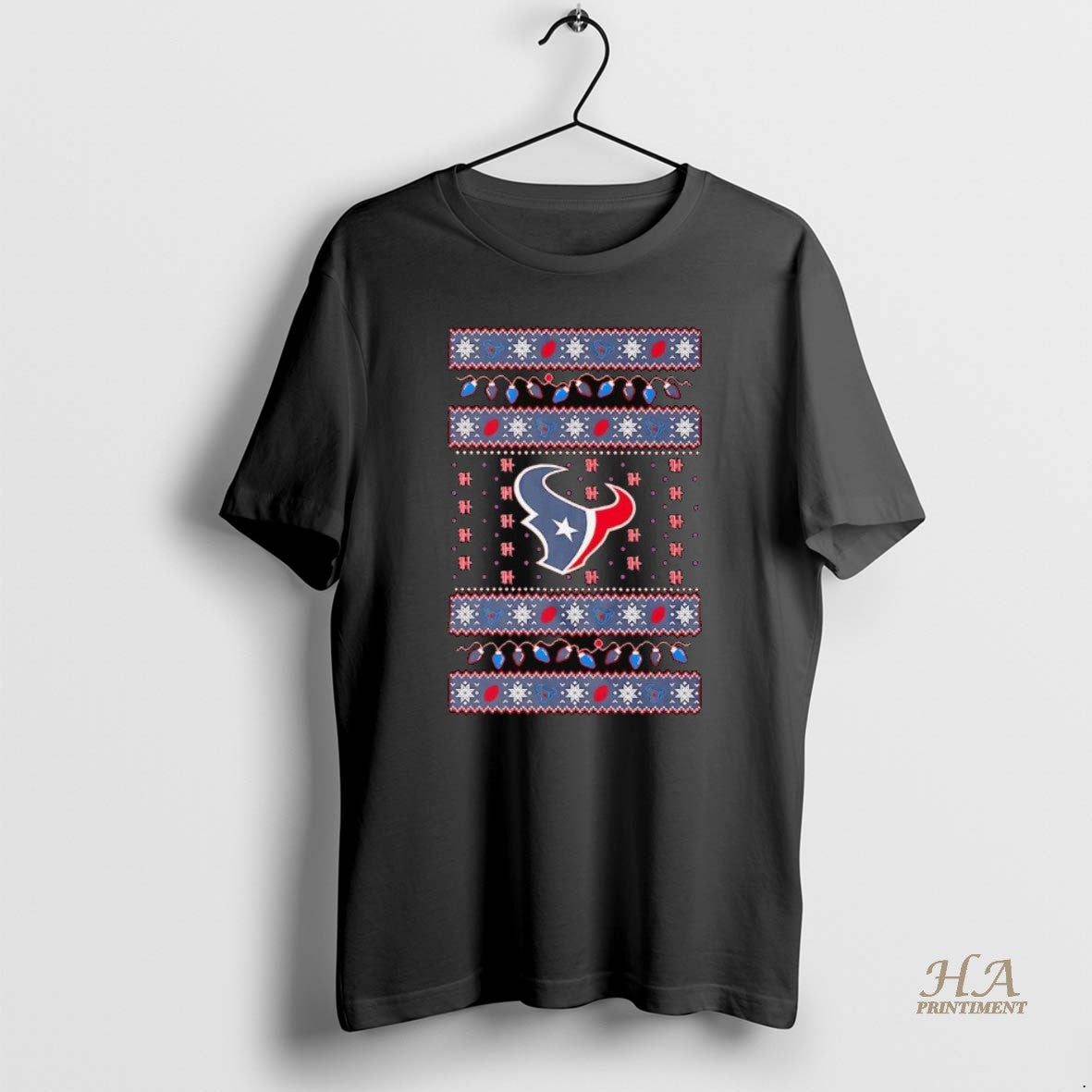 Official Houston Texans Ugly Christmas Light Shirt Hoodie Sweatshirt | PurePodTees.com