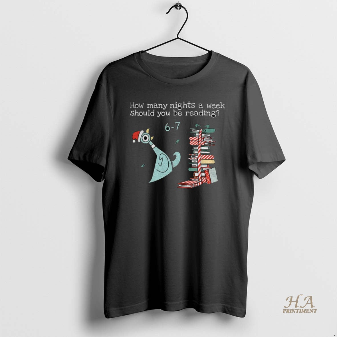 Official How Many Nights A Week Should You Be Reading 6 7 Pigeon Elephant Piggie Shirt Hoodie Sweatshirt | PurePodTees.com