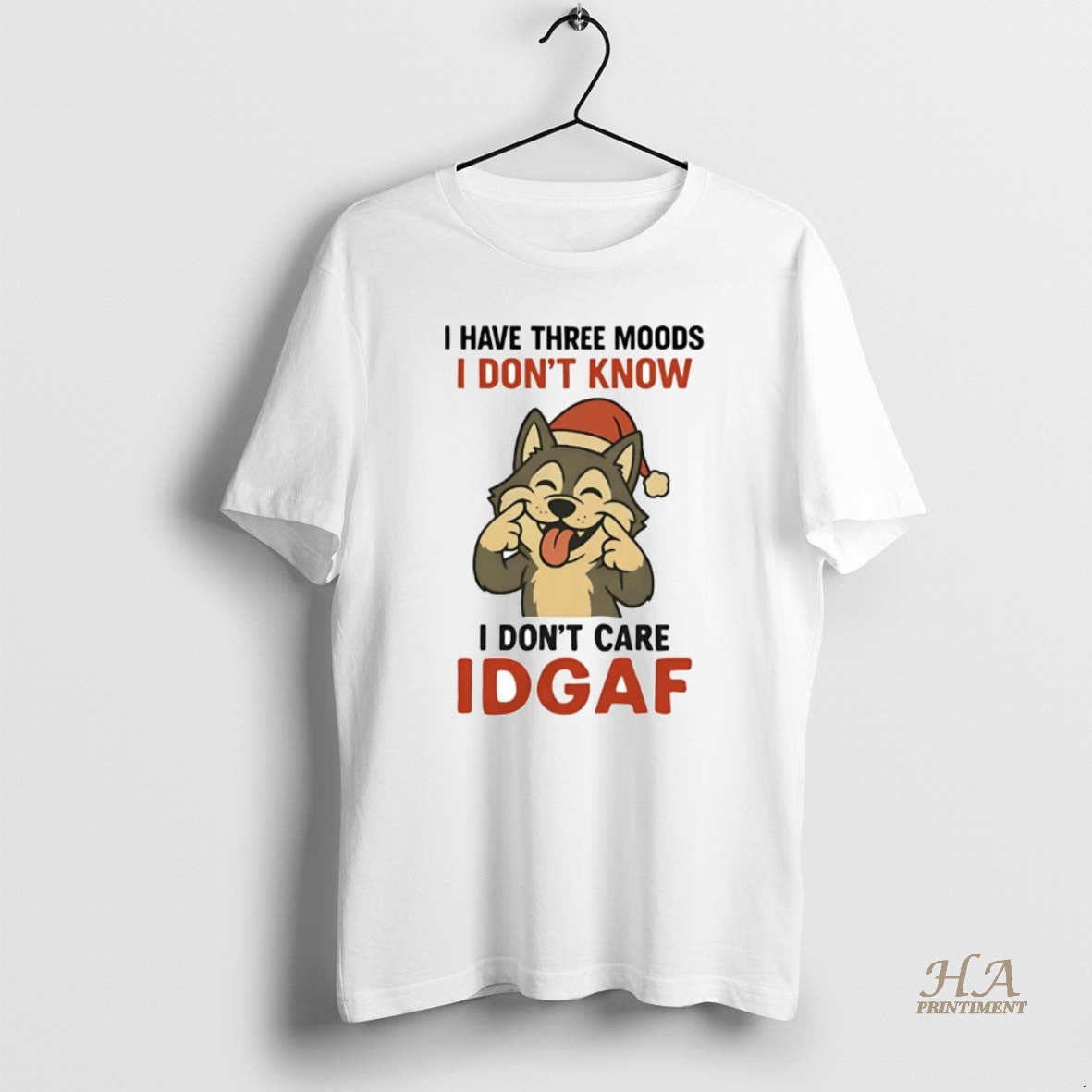 Official Husky I Have Three Moods I Dont Know I Dont Care Idgaf Shirt Hoodie Sweatshirt | PurePodTees.com