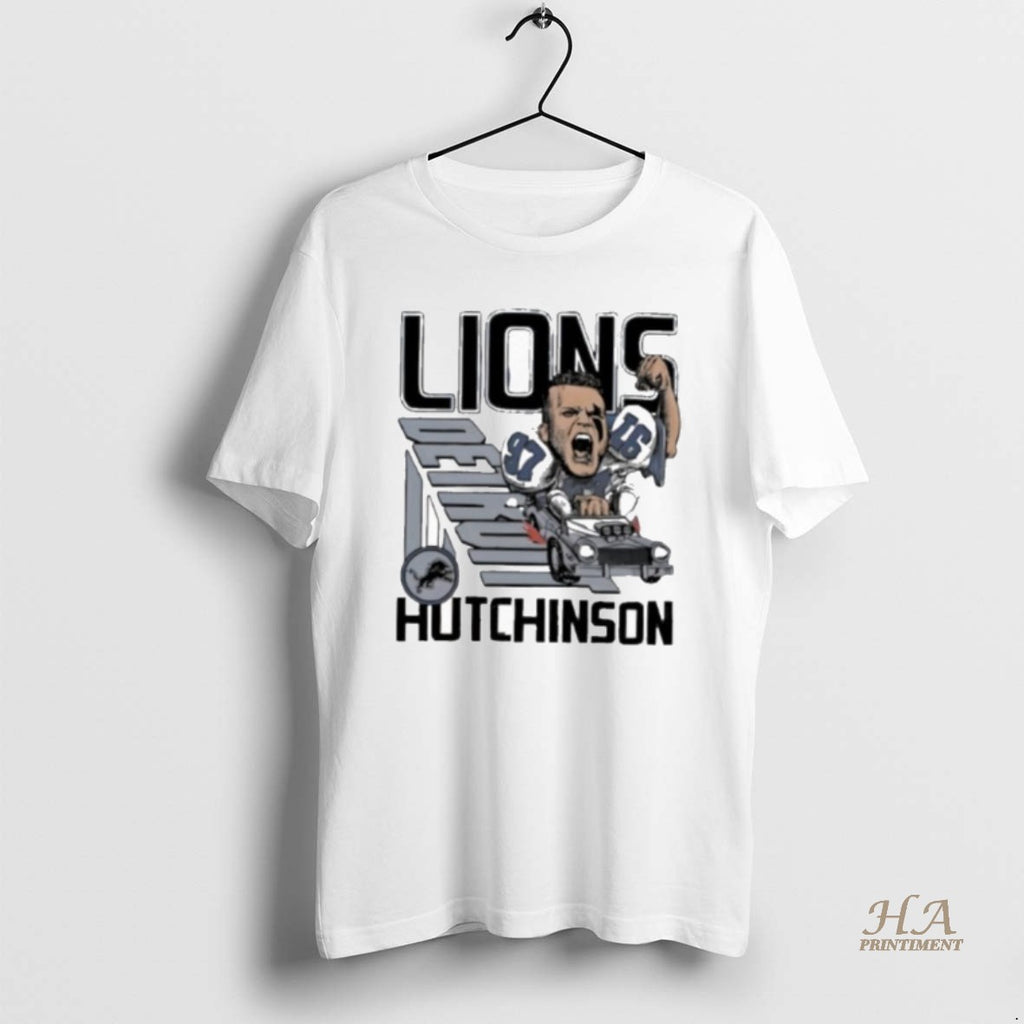 Official Hutchinson Detroit Lions Signature Player Logo Shirt Hoodie Sweatshirt | PurePodTees.com