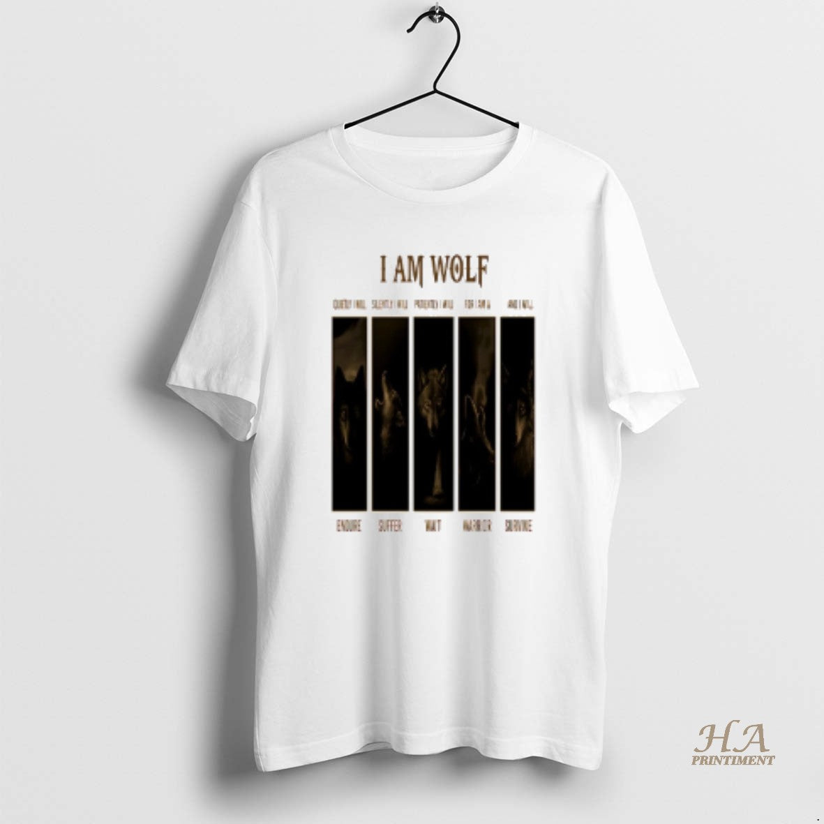 Official I Am Wolf Quietly I Will Silently I Will Patiently I Will For Shirt Hoodie Sweatshirt | PurePodTees.com