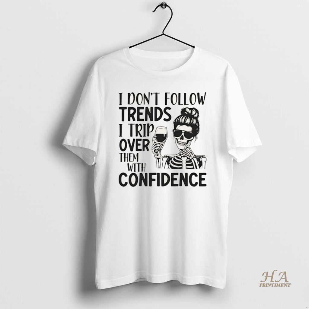 Official I Dont Follow Trends I Trip Over Them With Wreck Confidence Christmas Shirt Hoodie Sweatshirt | PurePodTees.com