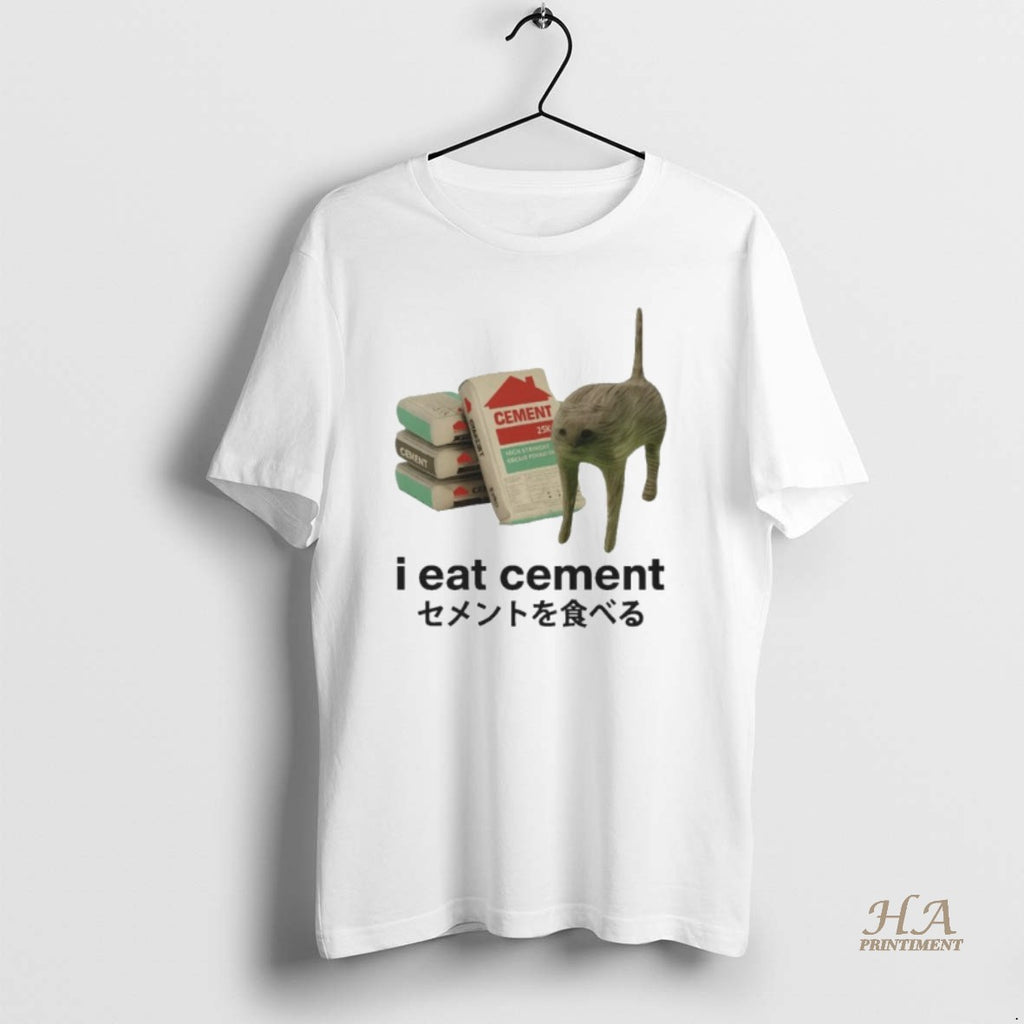 Official I Eat Cement Cat Meme Shirt Hoodie Sweatshirt | PurePodTees.com