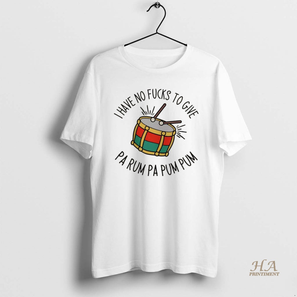 Official I Have No Fucks To Give Pa Rum Pa Pum Pum Christmas Shirt Hoodie Sweatshirt | PurePodTees.com
