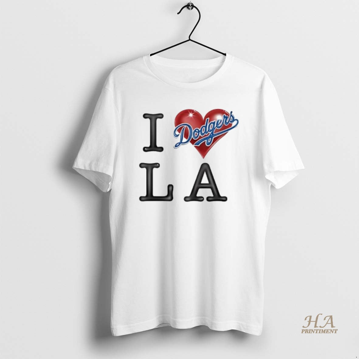 Official I Love La Dodgers Logo Shirt Hoodie Sweatshirt | PurePodTees.com