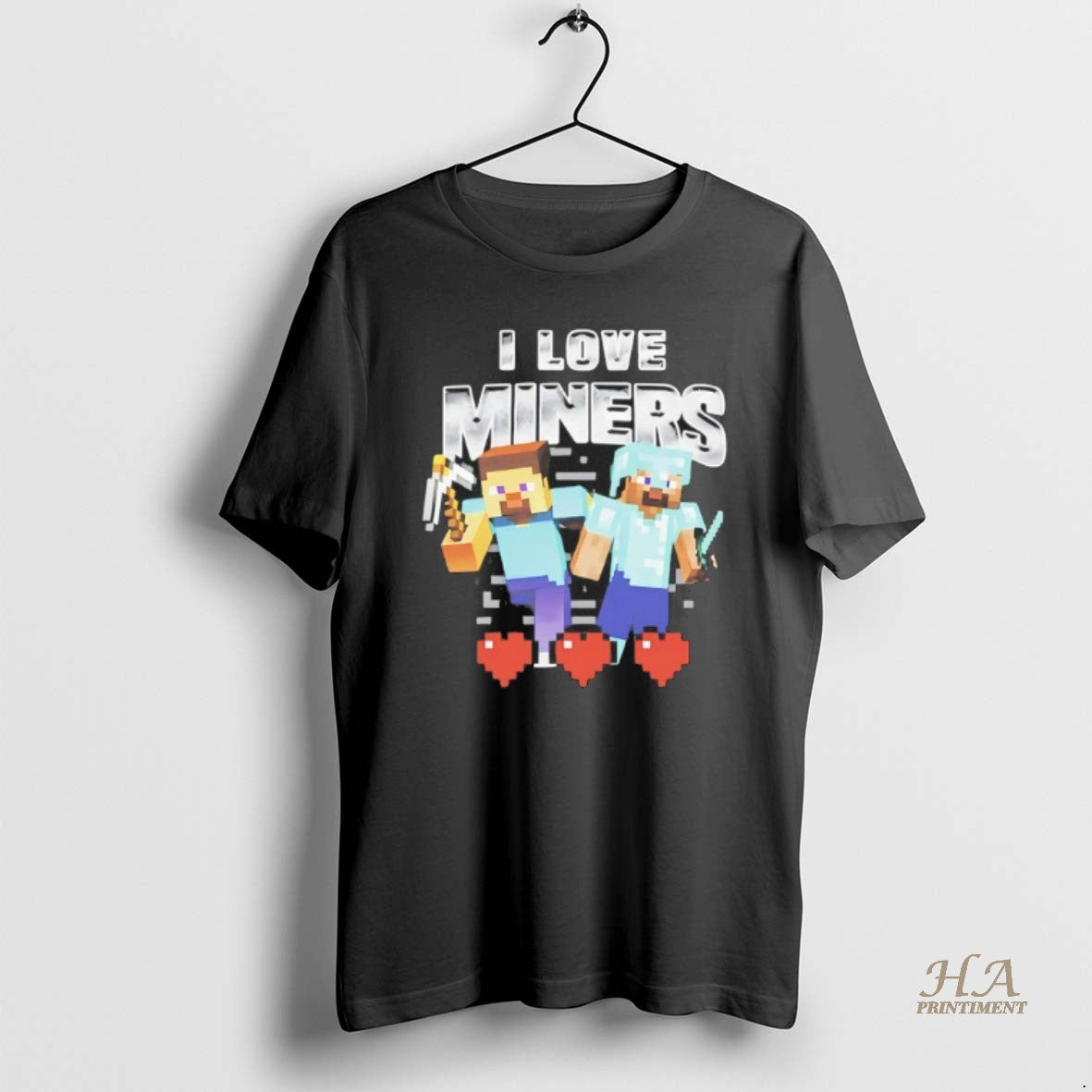 Official I Love Steve Miners Shirt Hoodie Sweatshirt | PurePodTees.com