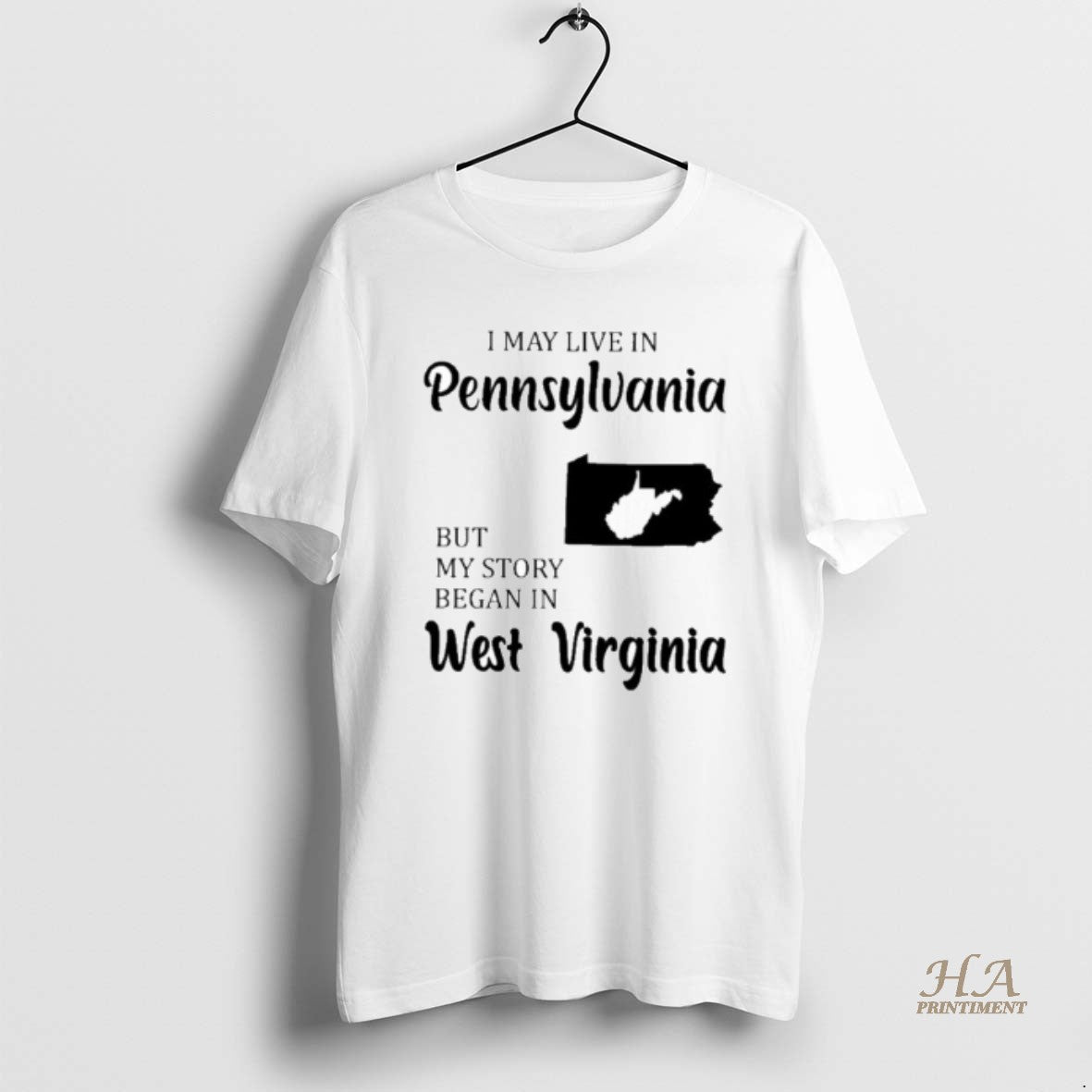 Official I May Live In Pennsylvania But My Story Began In West Virginia Shirt Hoodie Sweatshirt | PurePodTees.com