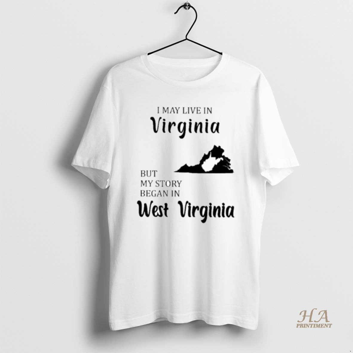Official I May Live In Virginia But My Story Began In West Virginia Shirt Hoodie Sweatshirt | PurePodTees.com