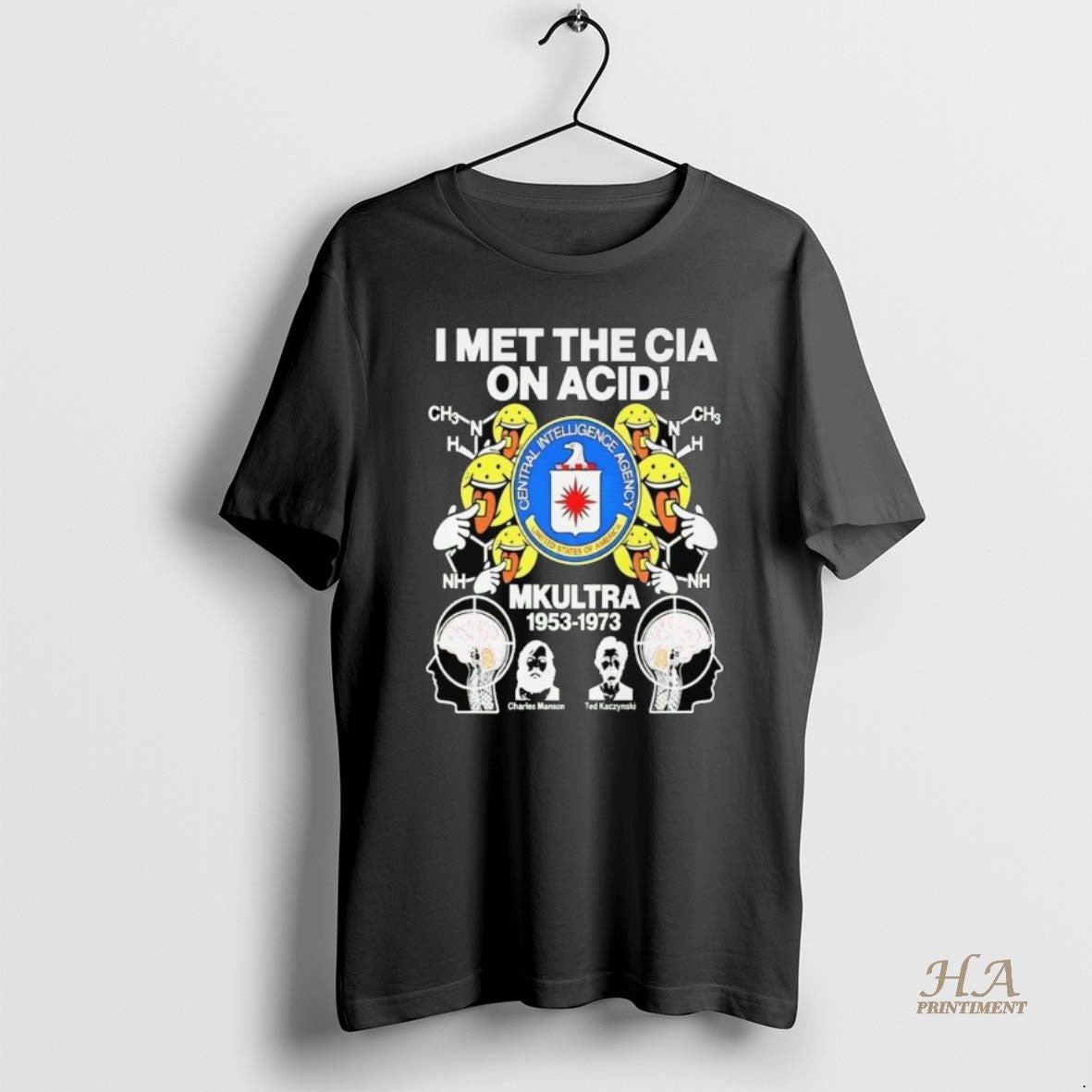 Official I Met The Cia On Acid Mkultra Central Intelligence Agency Long Sleve Shirt Hoodie Sweatshirt | PurePodTees.com