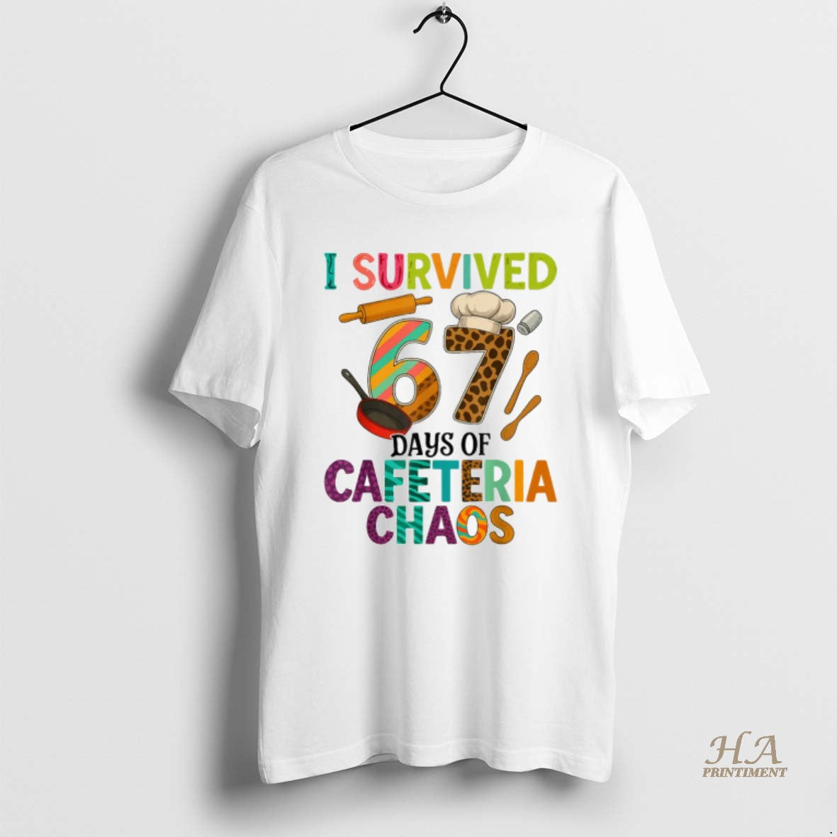 Official I Survived 67 Days Of Cafeteria Chaos Lunch Lady Staff Squad Shirt Hoodie Sweatshirt | PurePodTees.com