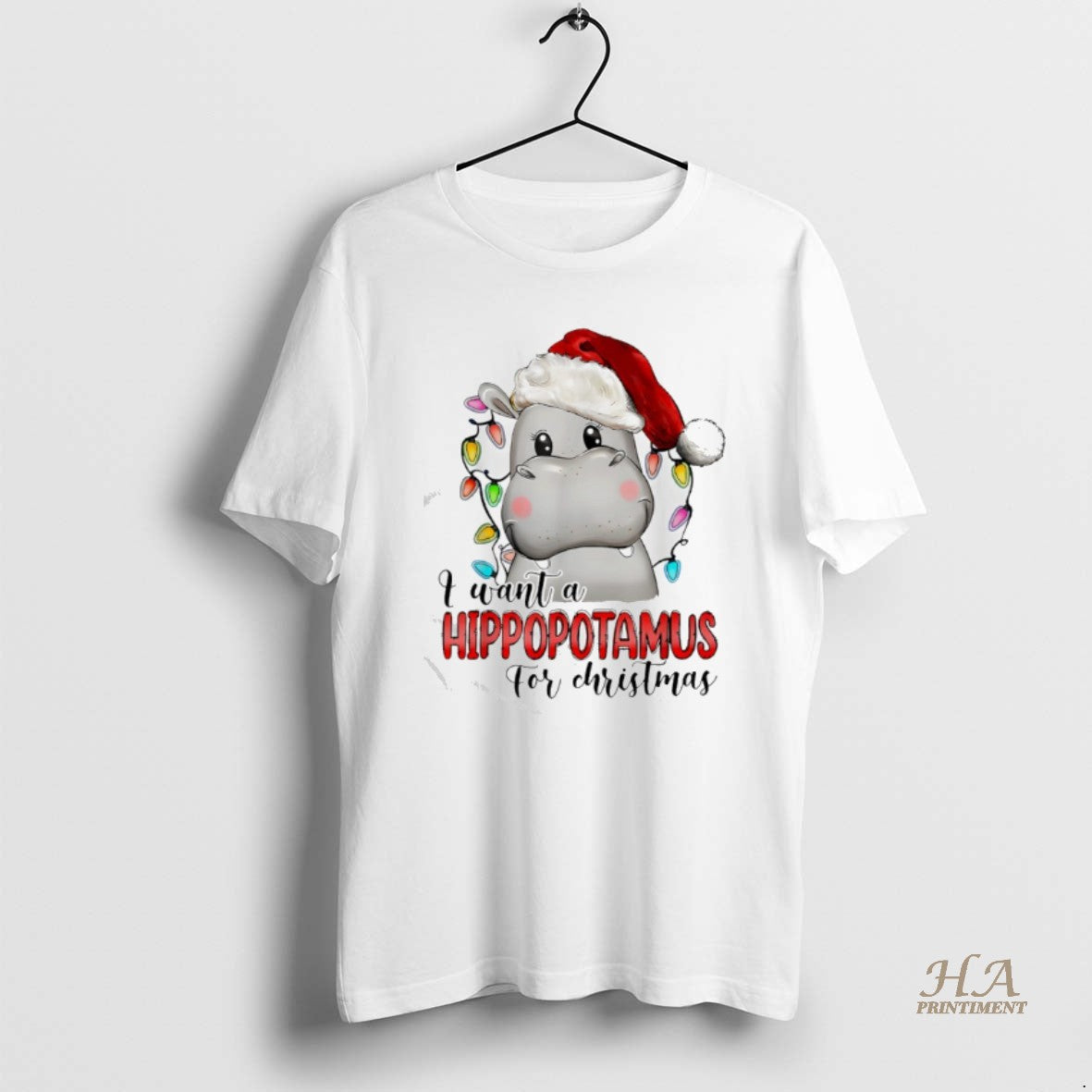 Official I Want A Hippopotamus For Christmas Xmas Hippo Lover Shirt Hoodie Sweatshirt | PurePodTees.com