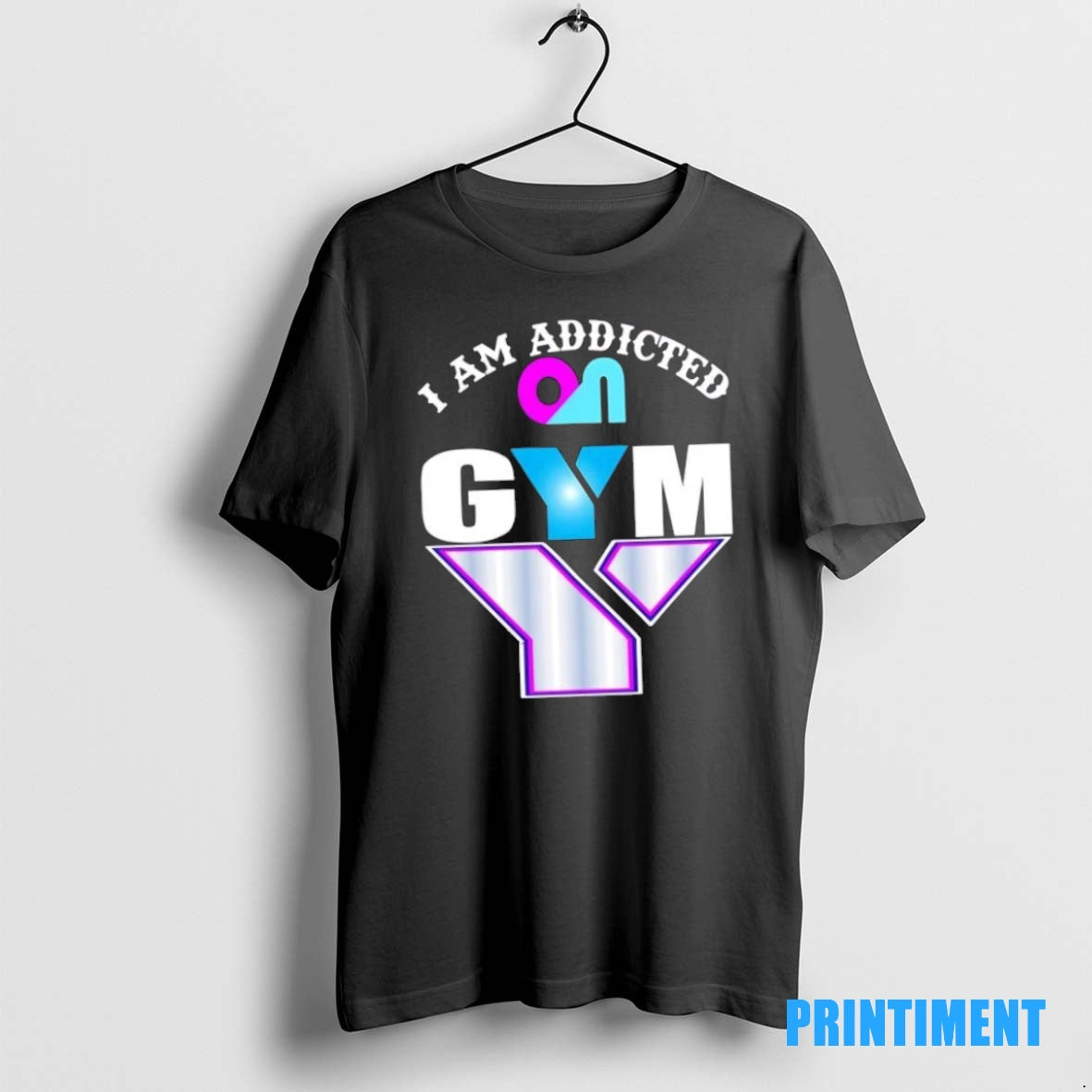 Official I Am Addicted On Gym Gym Fitness Gym Life Workout Fit Fitlife Never Give Shirt Hoodie Sweatshirt | PurePodTees.com