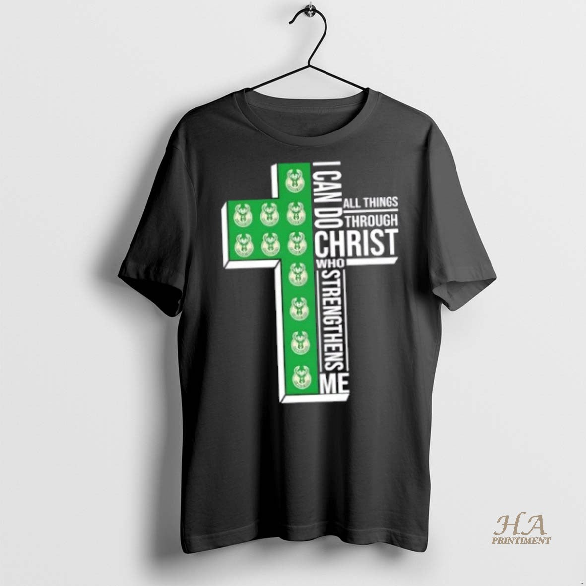 Official I Can Do All Things Through Christ Who Strengthens Me Milwaukee Bucks Basketball Cross Shirt Hoodie Sweatshirt