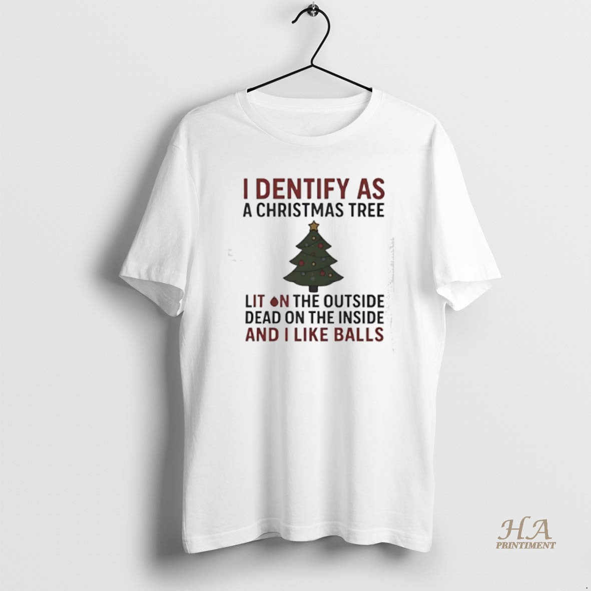 Official I Identify As A Christmas Tree Shirt Hoodie Sweatshirt | PurePodTees.com