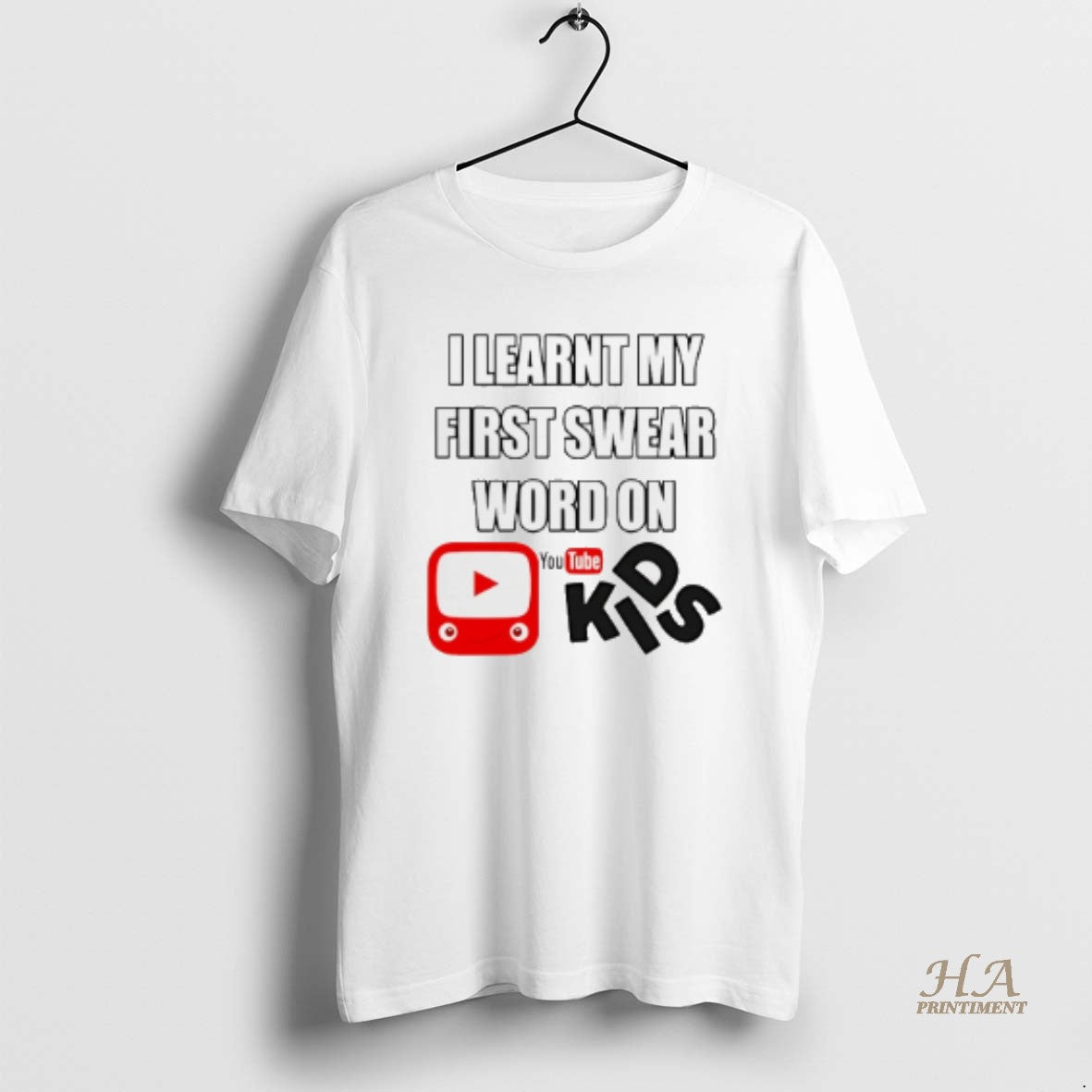 Official I Learnt My First Swear Word On Youtube Kids Shirt Hoodie Sweatshirt | PurePodTees.com