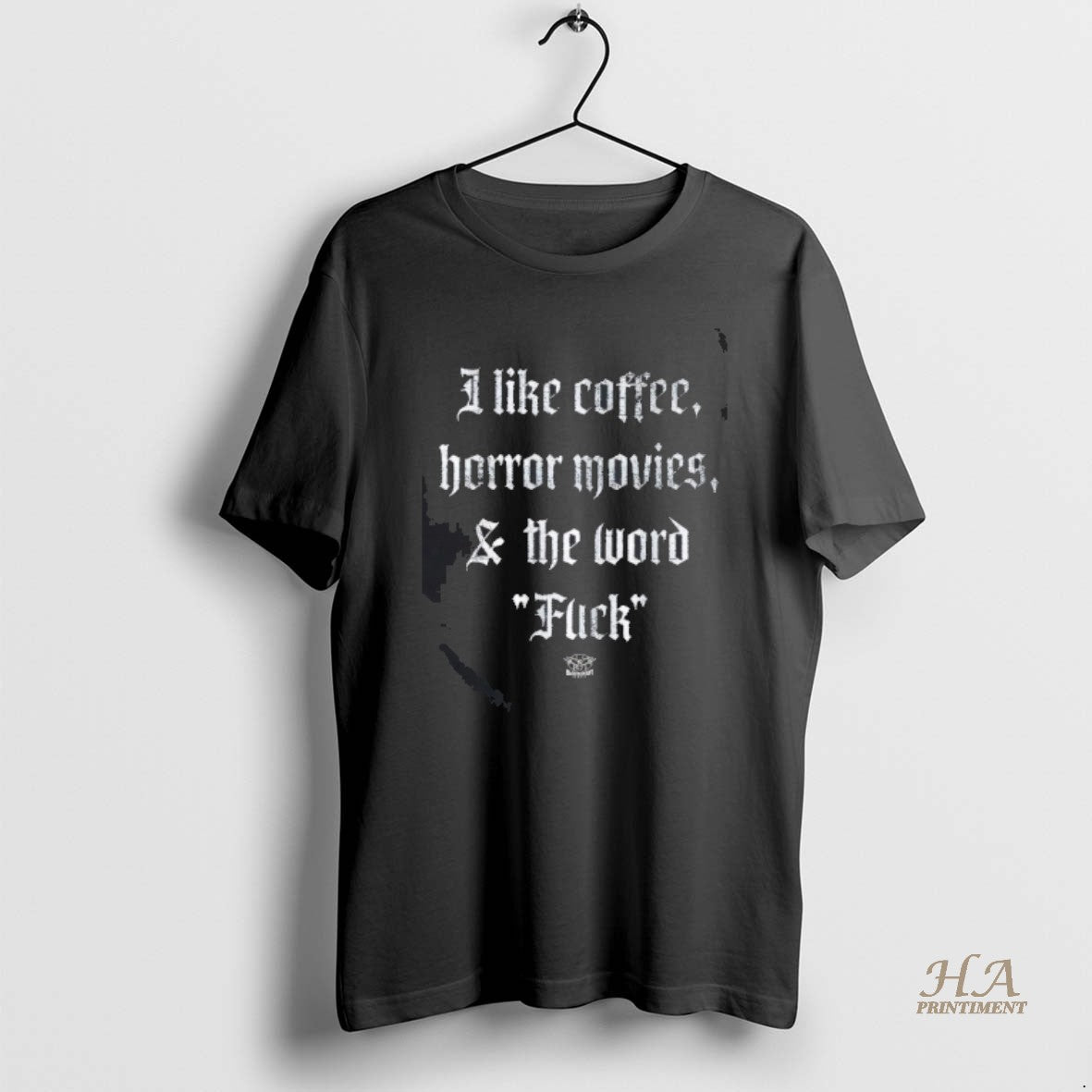 Official I Like Coffee Horror Movies And The Word Fck Shirt Hoodie Sweatshirt | PurePodTees.com