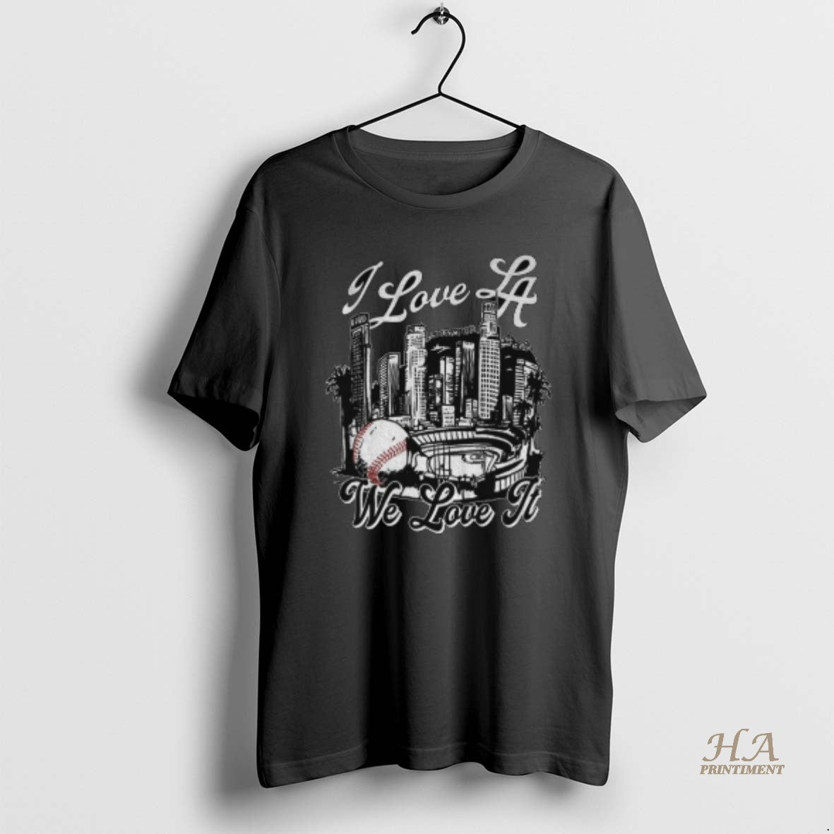 Official I Love La We Love It Los Angeles Dodgers Baseball Champions Shirt Hoodie Sweatshirt | PurePodTees.com