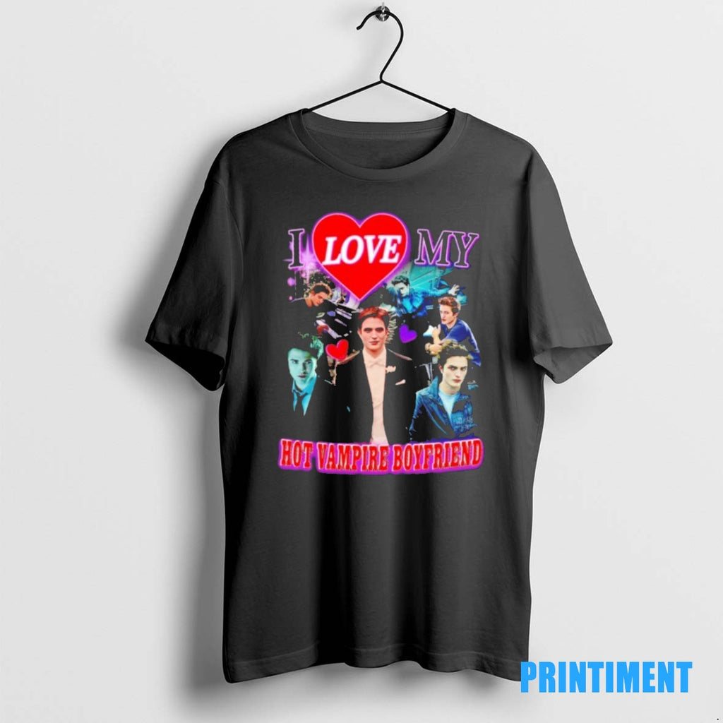 Official I Love My Hot Vampire Boyfriend Tee Sweater