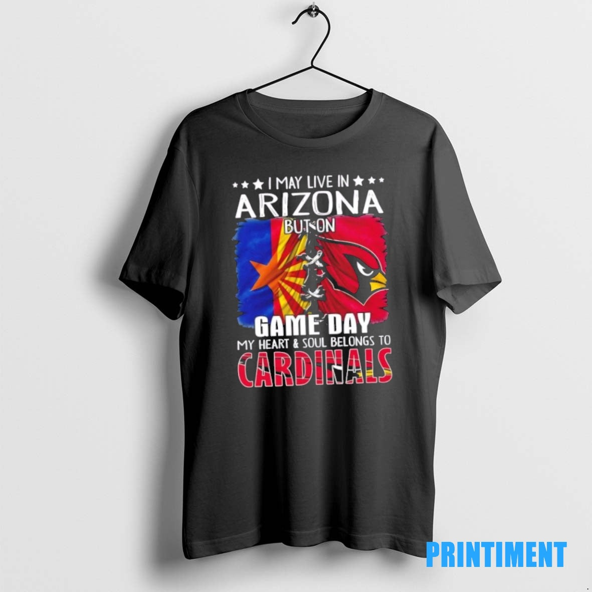Official I May Live In Arizona But On Gameday My Heart And Soul Belongs To Shirt Hoodie Sweatshirt | PurePodTees.com