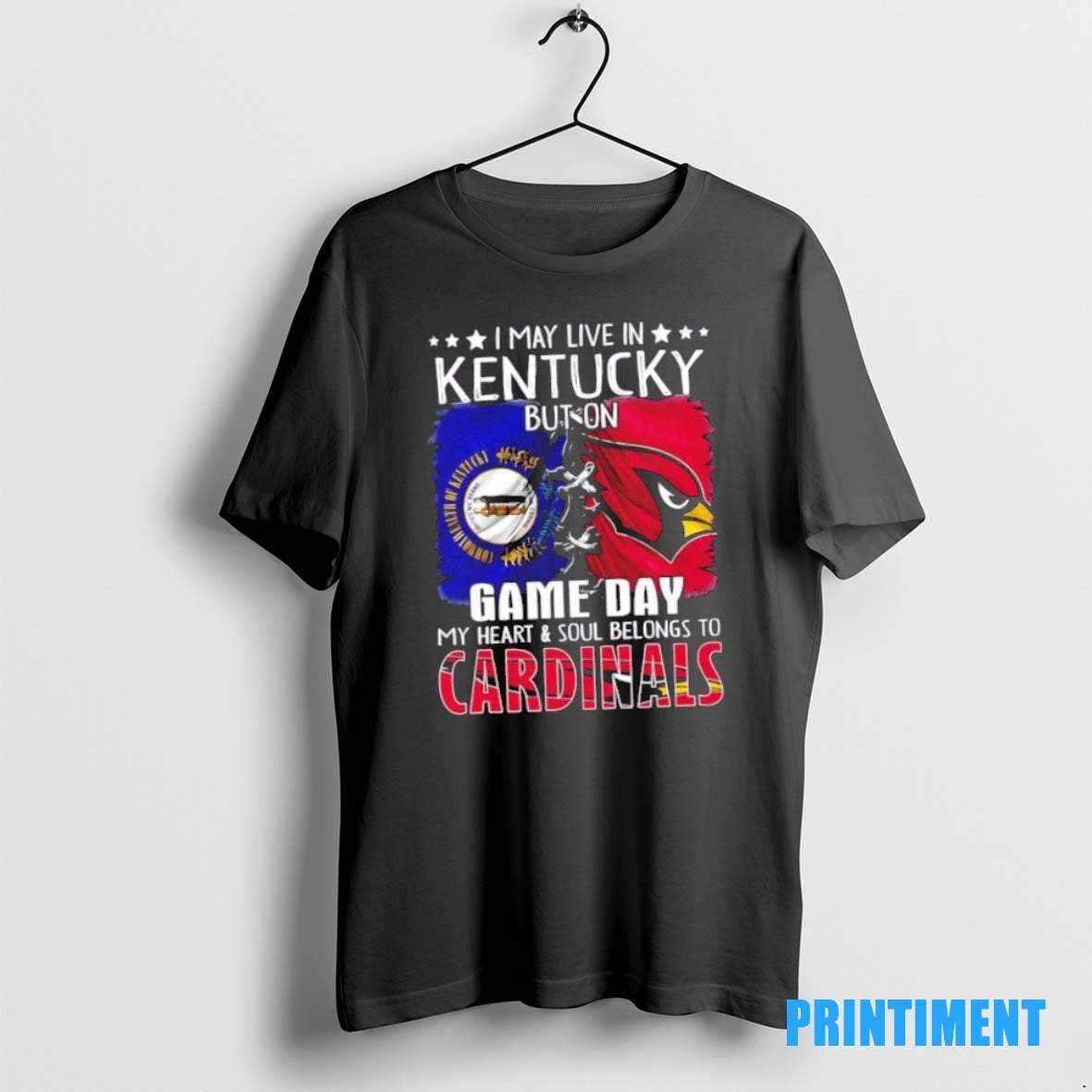 Official I May Live In Kentucky But On Gameday My Heart And Soul Belongs To Shirt Hoodie Sweatshirt | PurePodTees.com