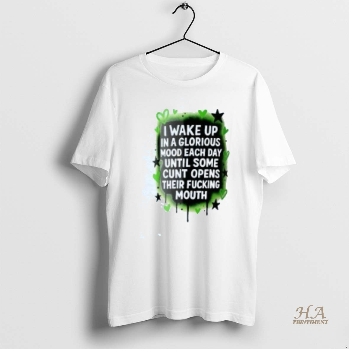 Official I Wake Up In A Glorious Mood Each Day Until Some Cunt Opens Their Shirt Hoodie Sweatshirt | PurePodTees.com