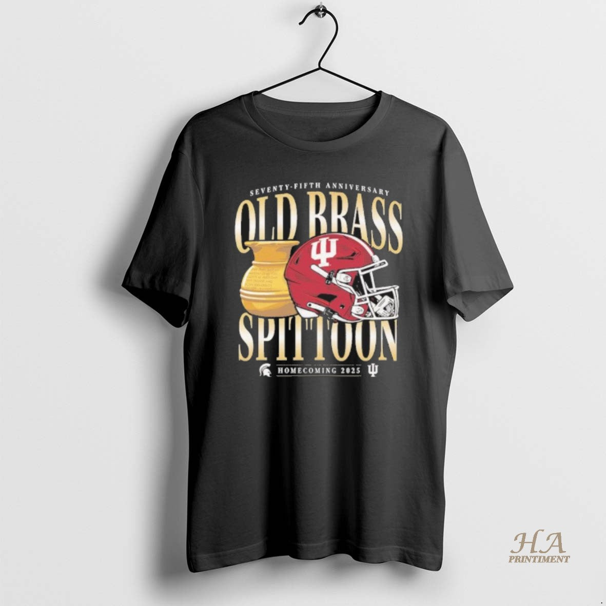 Official Iu Football 75th Anniversary Old Brass Spittoon Rivalry Shirt Hoodie Sweatshirt | PurePodTees.com