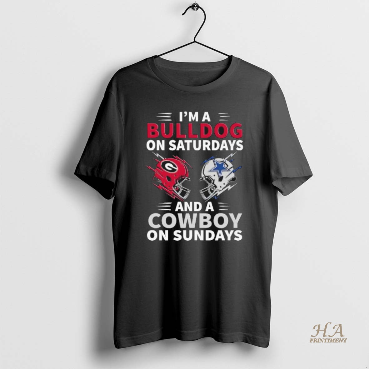 Official Im A Bulldog On Saturdays And A Cowboy On Sundays Shirt Hoodie Sweatshirt | PurePodTees.com