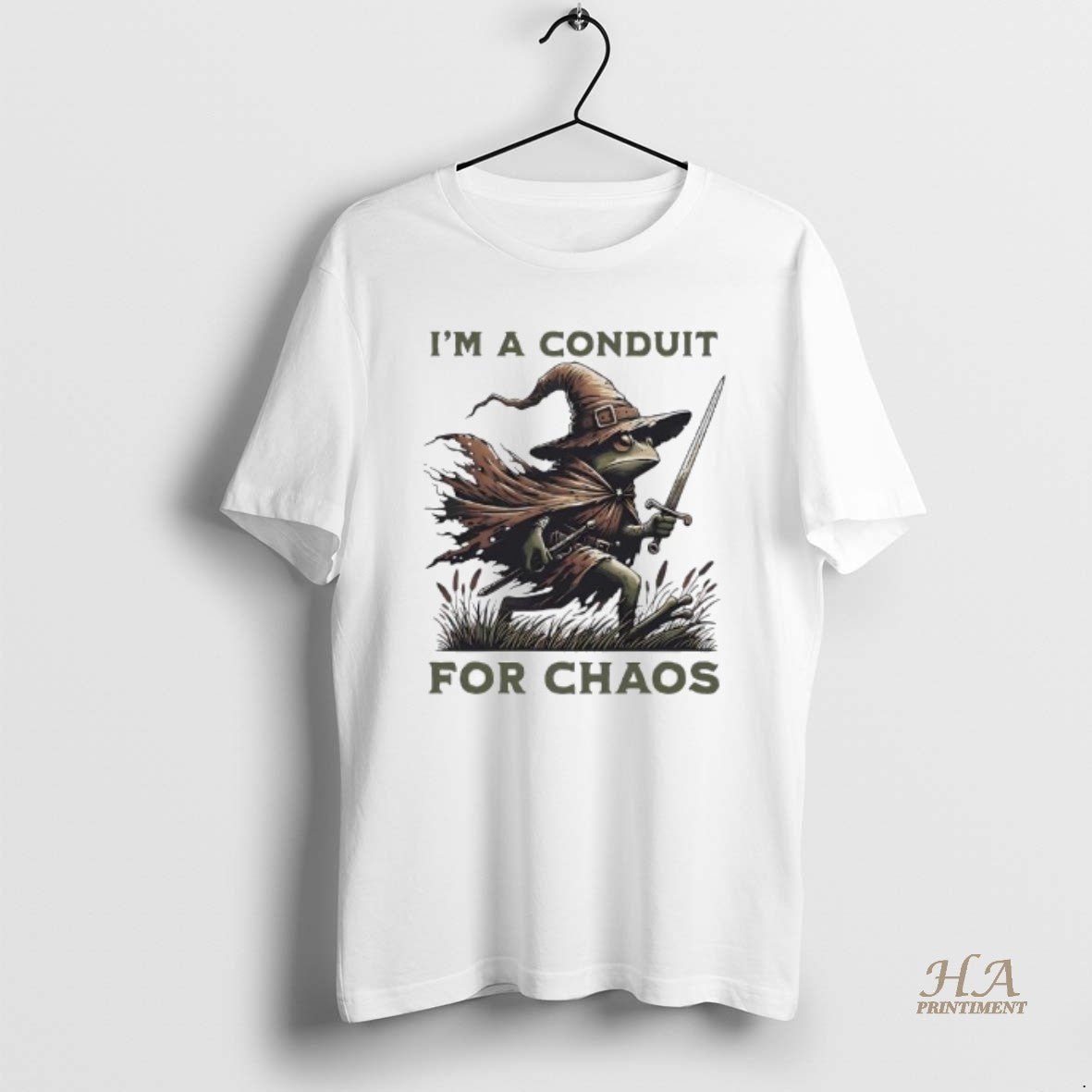 Official Im A Conduit For Chaos Frog Shirt Hoodie Sweatshirt | PurePodTees.com