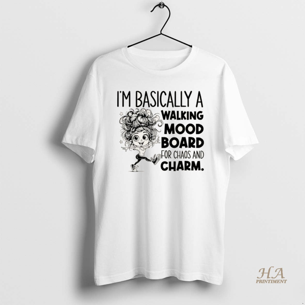 Official Im Basically A Walking Mood Board For Chaos And Charm Christmas Shirt Hoodie Sweatshirt | PurePodTees.com