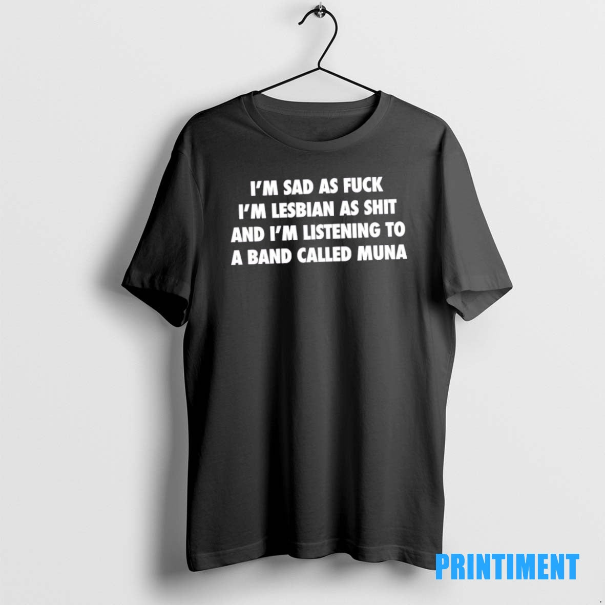 Official Im Sad As Fuck Im Lesbian As Shit And Im Listening To A Band Shirt Hoodie Sweatshirt | PurePodTees.com