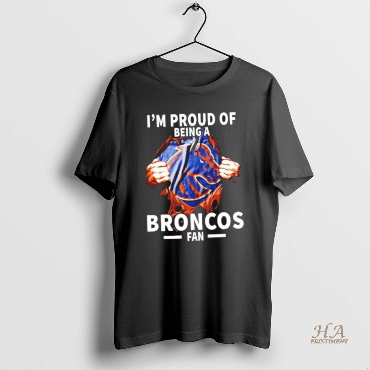 Official Im Proud Of Being A Boise State Broncos Fan Shirt Hoodie Sweatshirt | PurePodTees.com
