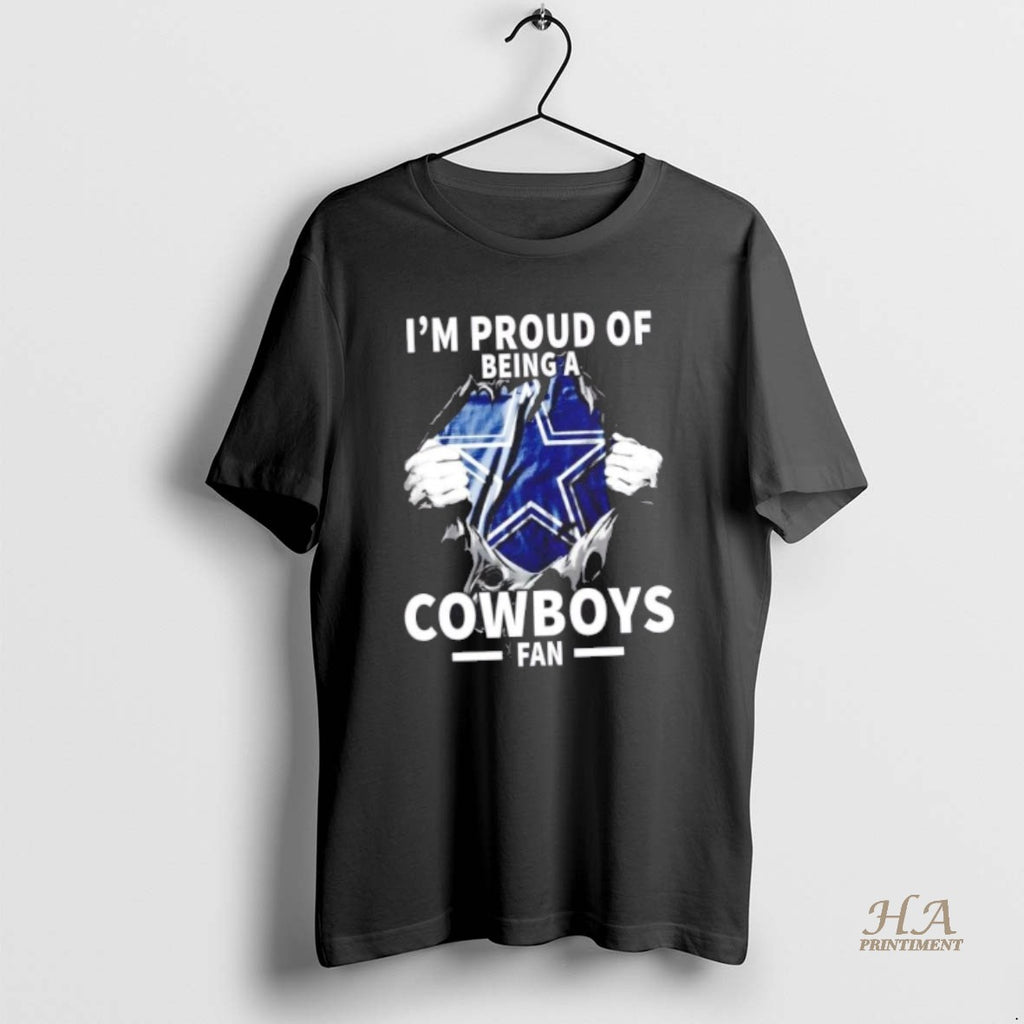 Official Im Proud Of Being A Dallas Cowboys Fan Shirt Hoodie Sweatshirt | PurePodTees.com