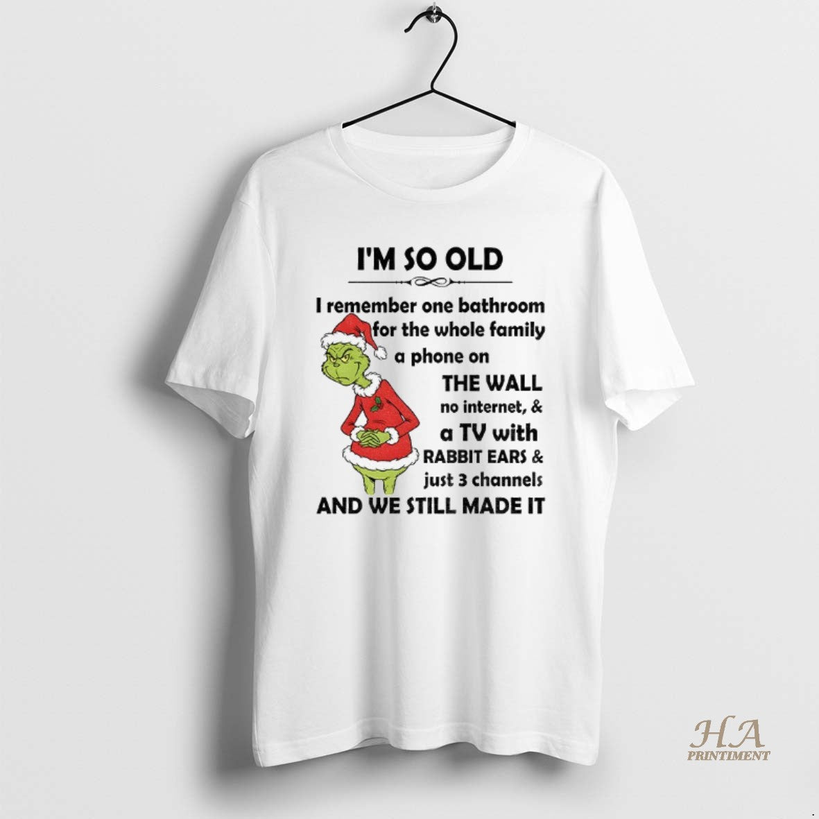 Official Im So Old I Remember One Bathroom For The Whole Family A Phone On Shirt Hoodie Sweatshirt | PurePodTees.com