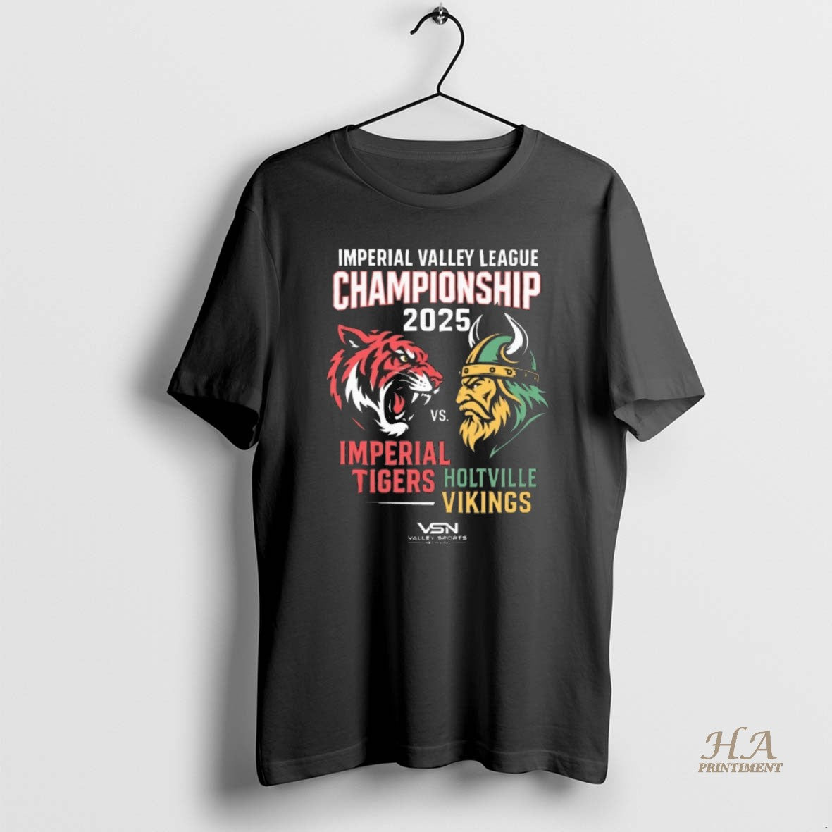 Official Imperial Valley League Championship 2025 Imperial Tigers Vs Holtville Vikings Shirt Hoodie Sweatshirt