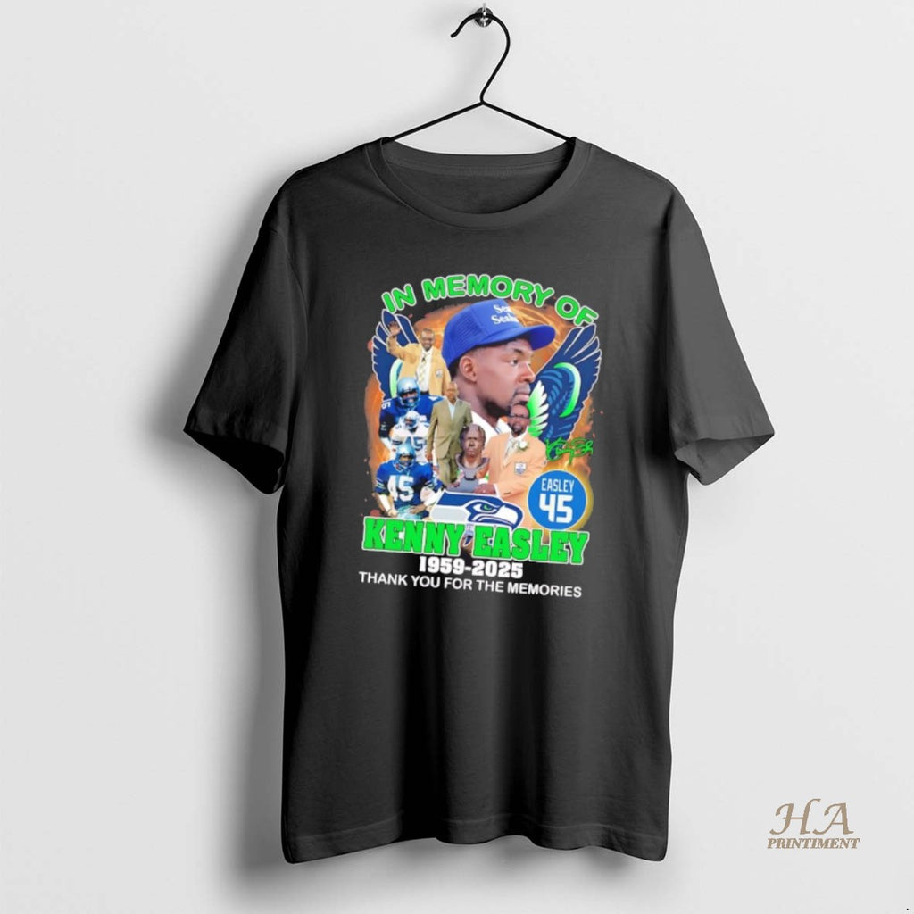 Official In Memory Of Kenny Easley 1959 2025 Thank You For The Memories Shirt Hoodie Sweatshirt | PurePodTees.com