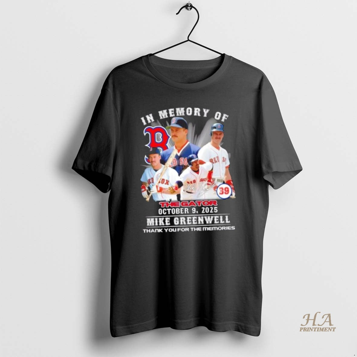 Official In Memory Of The Gator Mike Greenwell Boston Red Sox Shirt Hoodie Sweatshirt | PurePodTees.com