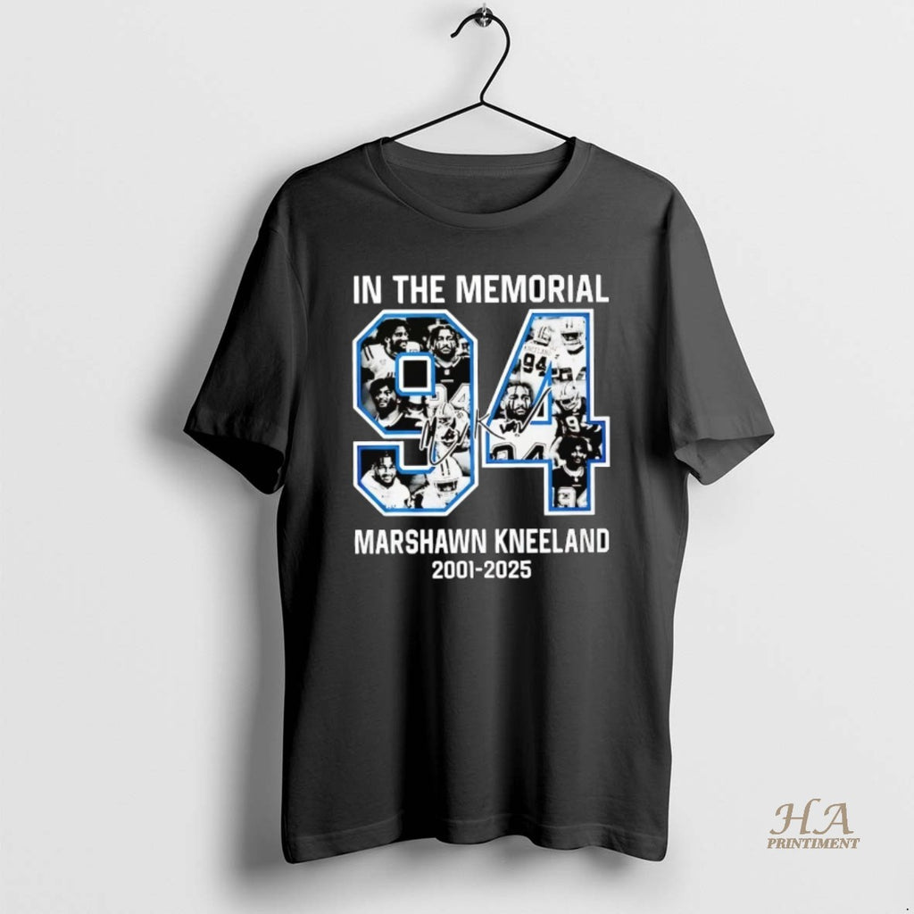 Official In The Memorial Marshawn Kneeland 2001 2025 Shirt Hoodie Sweatshirt | PurePodTees.com
