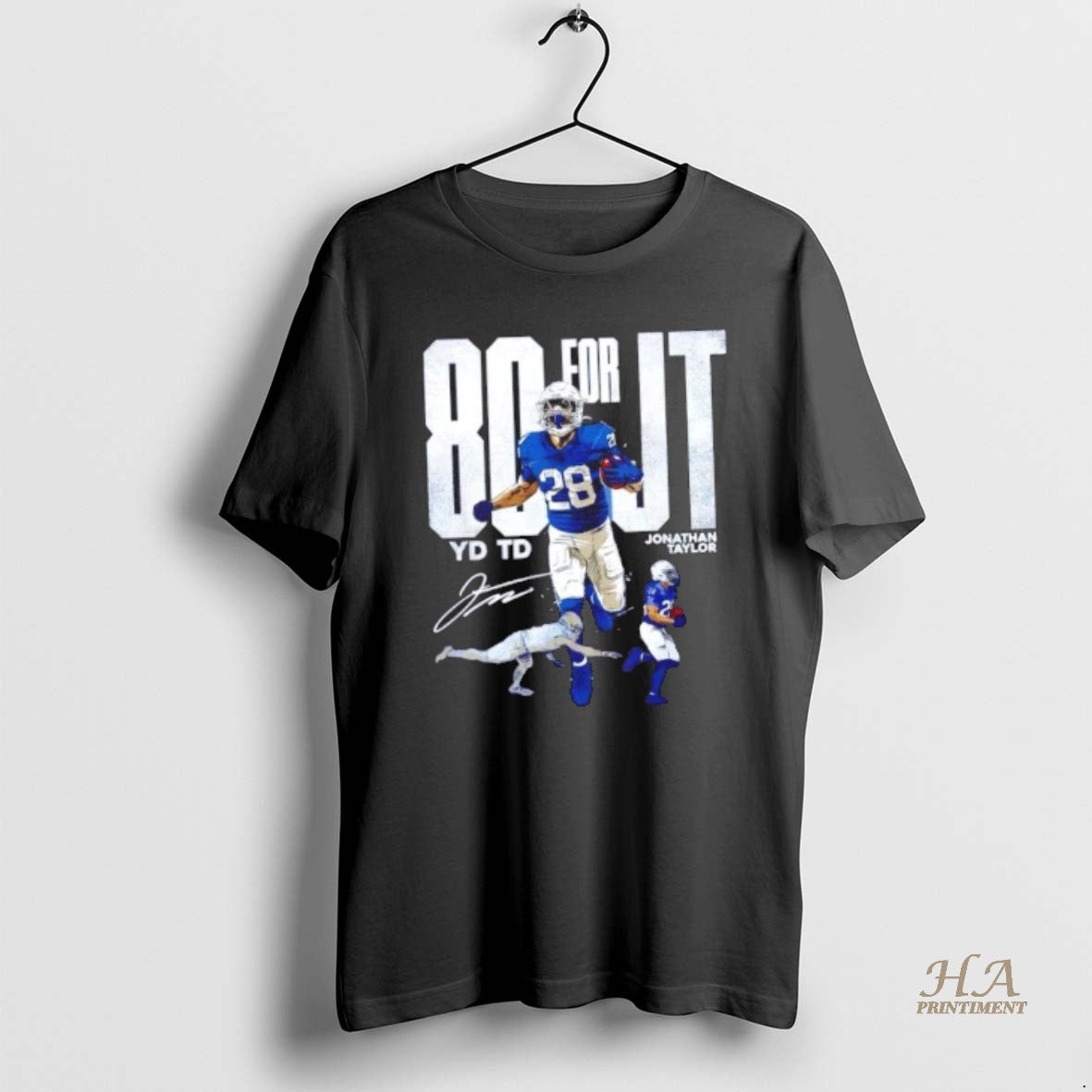 Official Indianapolis Colts 80 For Jt Jonathan Taylor Football Signature Shirt Hoodie Sweatshirt | PurePodTees.com