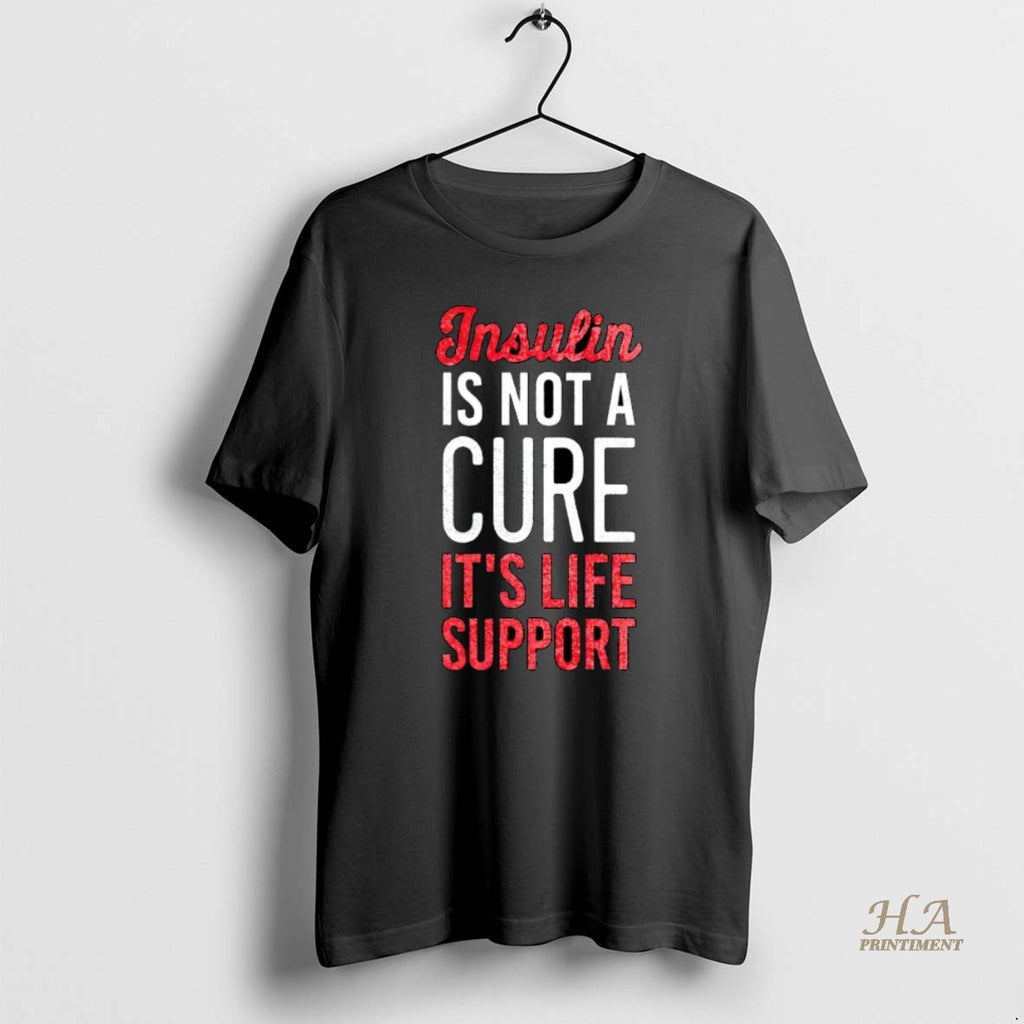 Official Insulin Is Not A Cure Its Life Support Christmas Shirt Hoodie Sweatshirt | PurePodTees.com