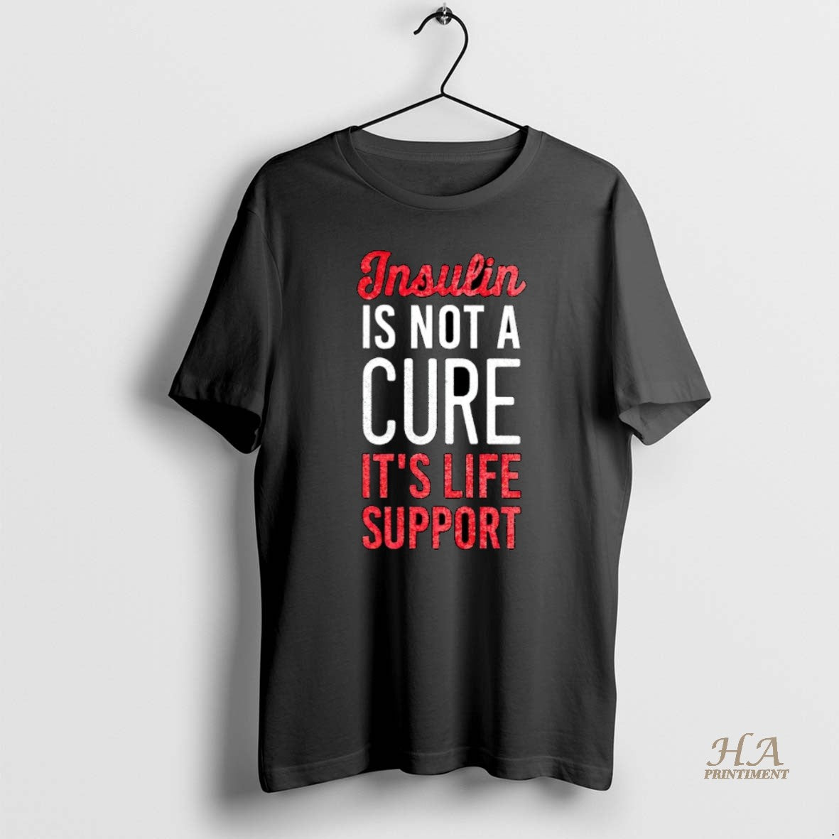 Official Insulin Is Not A Cure Its Life Support Christmas Shirt Hoodie Sweatshirt | PurePodTees.com
